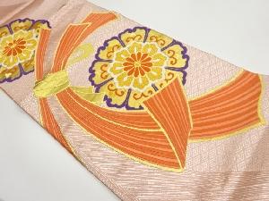 佐賀錦束ね熨斗に華紋模様織出し袋帯